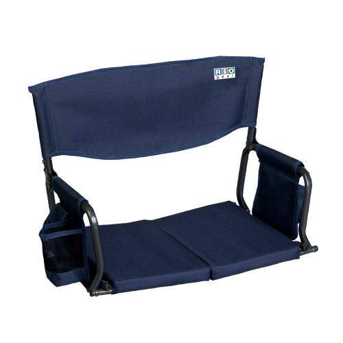 RIO Gear Bleacher Boss Folding Stadium Seat - Navy