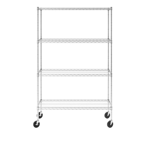 SafeRacks 72"H x 48"W x 18"D 4-Tier NSF Wire Shelving