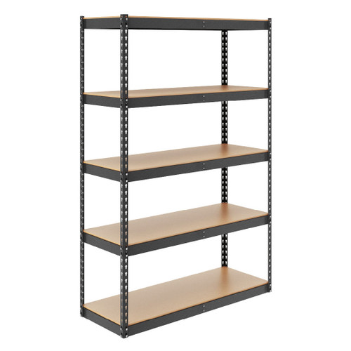 SafeRacks 18" x 48" x 72" Garage Shelving - Hammertone