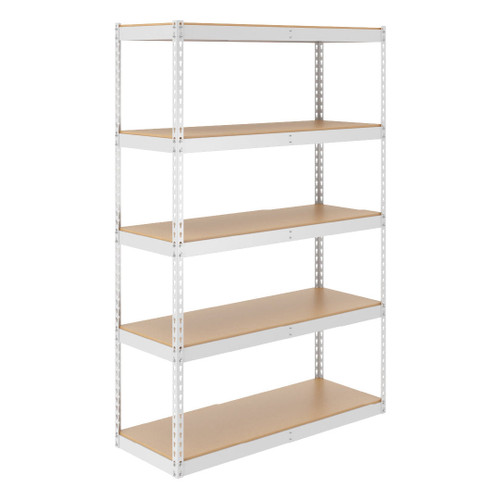 SafeRacks 18" x 48" x 72" Garage Shelving - White