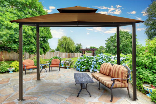 Paragon Outdoor Barcelona 10x12 Gazebo with Cocoa Top