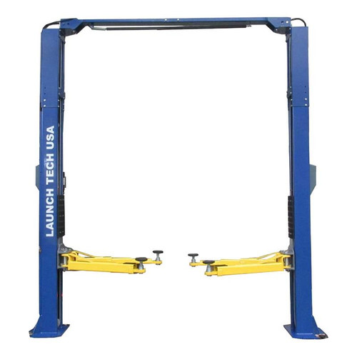 Launch Tech USA TLT210-XT-B 10,000 lb. ALI Certified 2-Post Asymmetrical Clear Floor Lift - Blue