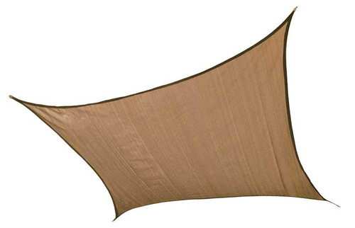 ShelterLogic Shade Sail Square - Heavyweight 16 x 16 ft. Sand