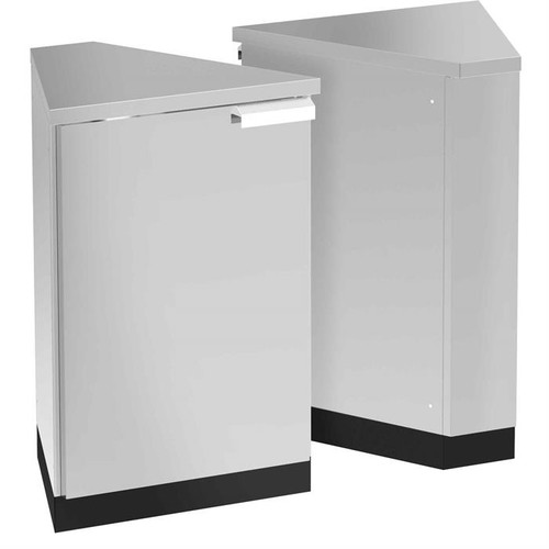 NewAge Stainless Steel 45-Degree Corner Cabinet (Set of 2)