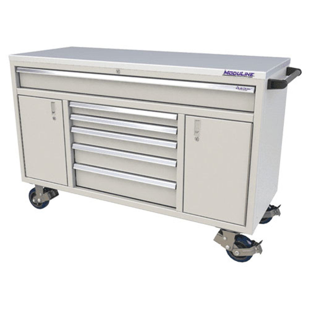 Moduline QuikDraw 60 6-Drawer, 2 Door Aluminum Roller Cabinet