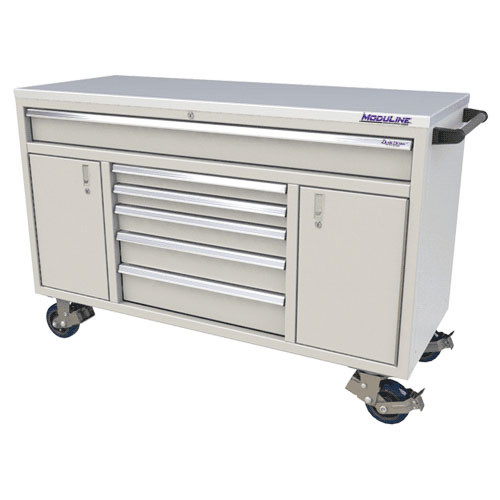 Moduline QuikDraw 60 6-Drawer, 2 Door Aluminum Roller Cabinet