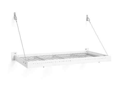 NewAge Pro Series 2 ft. x 4 ft. Wall Mounted Steel Shelf - White