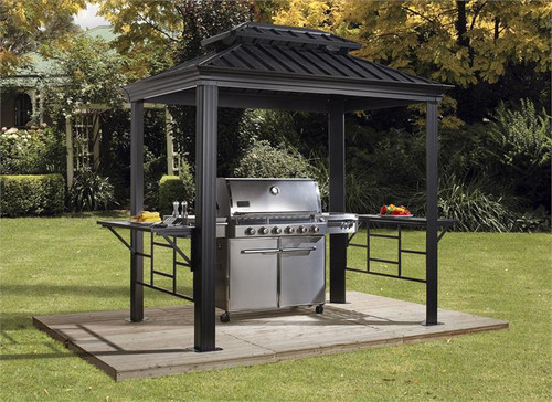 Sojag BBQ Messina 6x8 Hard Top Grill Gazebo