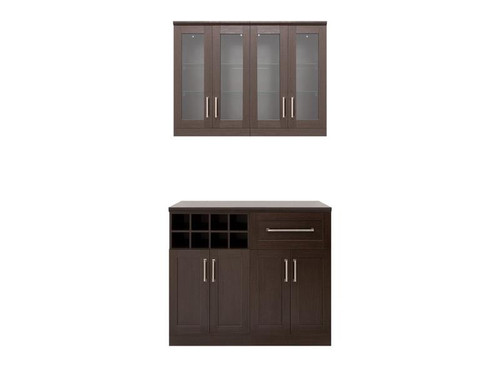 NewAge Home Bar Espresso 5-Piece Cabinet Set -21"