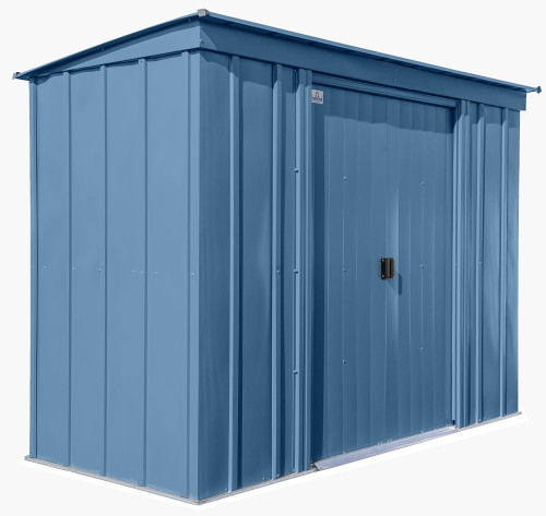 Arrow Classic Steel Storage Shed 8x4 - Blue Grey