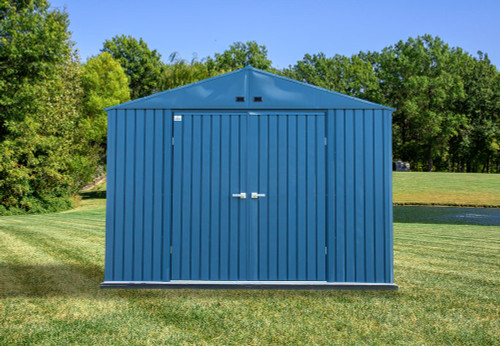 Arrow Elite Steel Storage Shed 10x8 Blue Grey