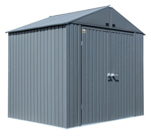 Arrow Elite Steel Storage Shed 8x6 Anthracite