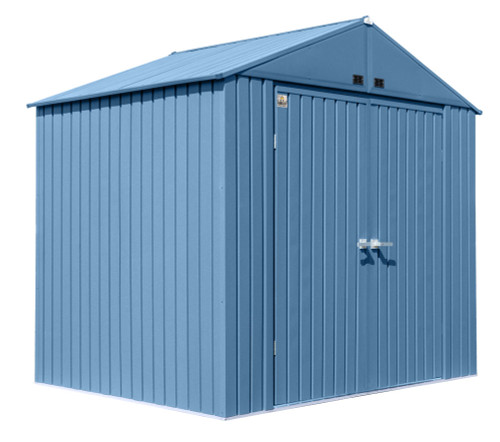 Arrow Elite Steel Storage Shed 8x6 Blue Grey