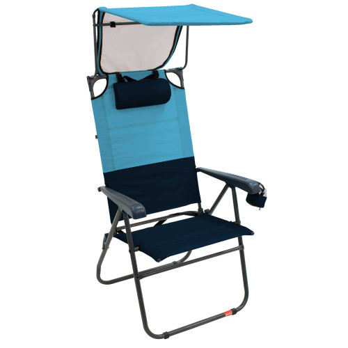 RIO Gear Hi-Boy Aluminum Canopy Chair - Blue Sky/Navy