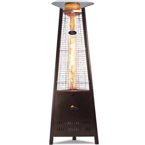 Paragon Outdoor Inferno Flame Tower Heater, 72.5”, 42,000 BTU - Hammered Bronze