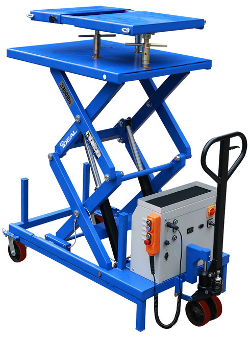 iDeal LT-PT3300DC-X 3,300 lb. Capacity Electric-Hydraulic Powertrain Lift Table