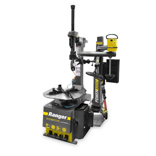 Ranger R76ATR Tilt-Back Tire Changer with Assist Tower - Yellow/Gray