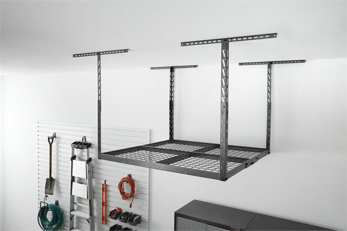 Gladiator Overhead GearLoft Storage Rack 4' X 4' - Hammered Granite