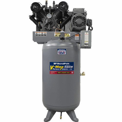 Bendpak VMP-7580V-603 V-Max Patriot Air Compressor / 7.5 HP, 3 Ph / 80-Gallon Vertical Tank / Made in USA