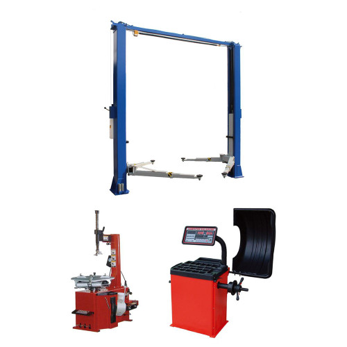 Tuxedo TP11KC-DX 11,000 lb 2 Post Lift, TC-530 Tire Changer, WB-953 Wheel Balancer Combo Package