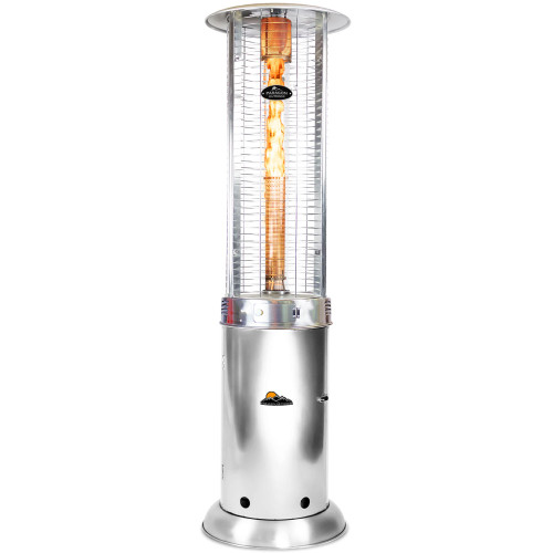 Paragon Outdoor Vulcan Round Flame Tower Heater, 82.5”, 32,000 BTU - Stainless Steel